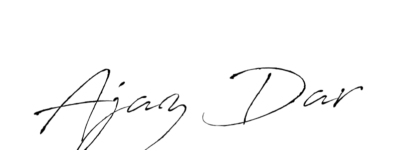 Design your own signature with our free online signature maker. With this signature software, you can create a handwritten (Antro_Vectra) signature for name Ajaz Dar. Ajaz Dar signature style 6 images and pictures png