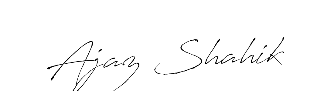 How to make Ajaz Shahik signature? Antro_Vectra is a professional autograph style. Create handwritten signature for Ajaz Shahik name. Ajaz Shahik signature style 6 images and pictures png