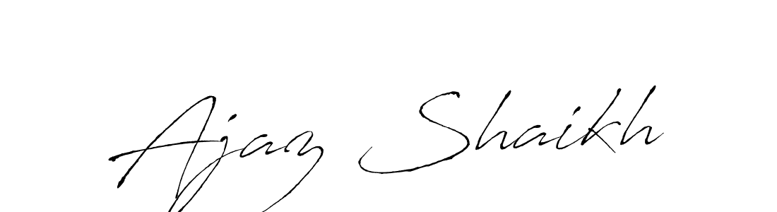 The best way (Antro_Vectra) to make a short signature is to pick only two or three words in your name. The name Ajaz Shaikh include a total of six letters. For converting this name. Ajaz Shaikh signature style 6 images and pictures png
