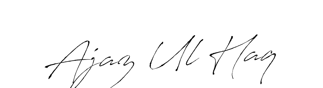 Use a signature maker to create a handwritten signature online. With this signature software, you can design (Antro_Vectra) your own signature for name Ajaz Ul Haq. Ajaz Ul Haq signature style 6 images and pictures png