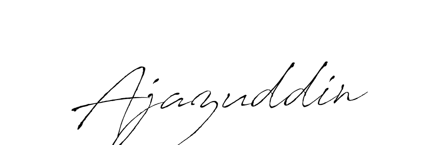 How to make Ajazuddin signature? Antro_Vectra is a professional autograph style. Create handwritten signature for Ajazuddin name. Ajazuddin signature style 6 images and pictures png