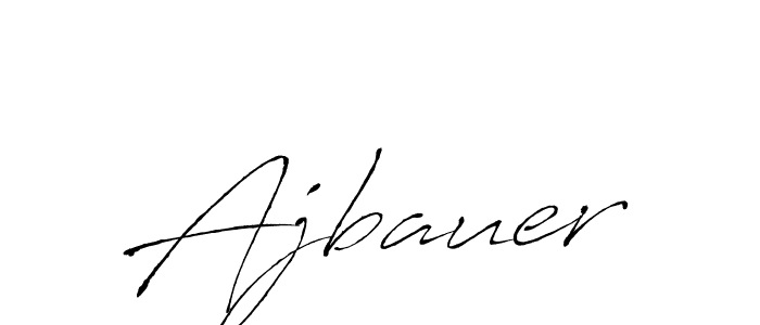 Make a beautiful signature design for name Ajbauer. With this signature (Antro_Vectra) style, you can create a handwritten signature for free. Ajbauer signature style 6 images and pictures png