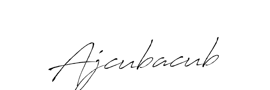 Create a beautiful signature design for name Ajcubacub. With this signature (Antro_Vectra) fonts, you can make a handwritten signature for free. Ajcubacub signature style 6 images and pictures png