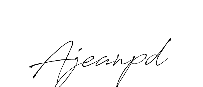 Also we have Ajeanpd name is the best signature style. Create professional handwritten signature collection using Antro_Vectra autograph style. Ajeanpd signature style 6 images and pictures png