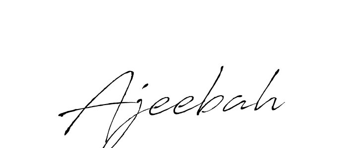 Here are the top 10 professional signature styles for the name Ajeebah. These are the best autograph styles you can use for your name. Ajeebah signature style 6 images and pictures png