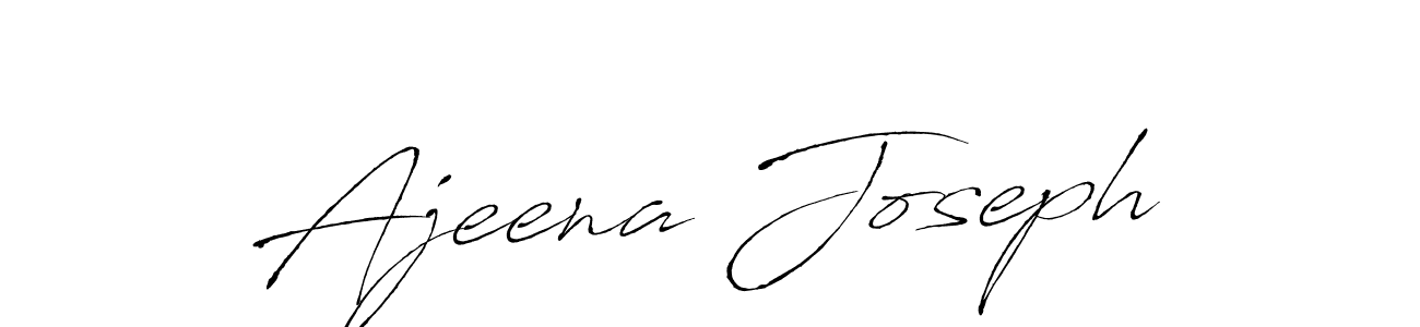 Antro_Vectra is a professional signature style that is perfect for those who want to add a touch of class to their signature. It is also a great choice for those who want to make their signature more unique. Get Ajeena Joseph name to fancy signature for free. Ajeena Joseph signature style 6 images and pictures png