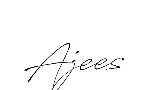 Create a beautiful signature design for name Ajees. With this signature (Antro_Vectra) fonts, you can make a handwritten signature for free. Ajees signature style 6 images and pictures png