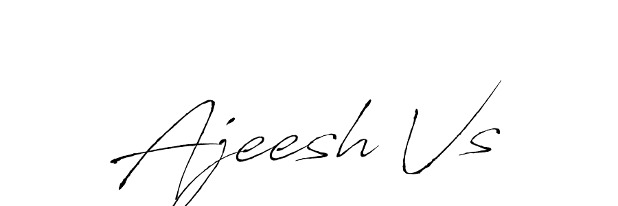 You should practise on your own different ways (Antro_Vectra) to write your name (Ajeesh Vs) in signature. don't let someone else do it for you. Ajeesh Vs signature style 6 images and pictures png