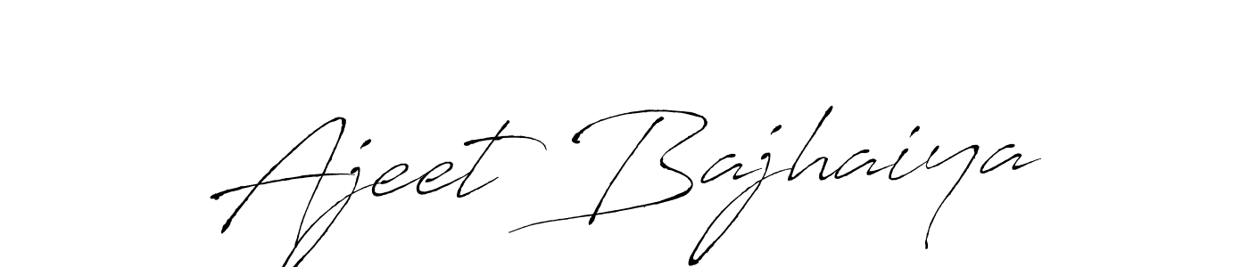 Antro_Vectra is a professional signature style that is perfect for those who want to add a touch of class to their signature. It is also a great choice for those who want to make their signature more unique. Get Ajeet Bajhaiya name to fancy signature for free. Ajeet Bajhaiya signature style 6 images and pictures png