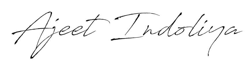 Discover the perfect balance of readability and style for Ajeet Indoliya with Antro_Vectra font. Create your dream signature today. Ajeet Indoliya signature style 6 images and pictures png