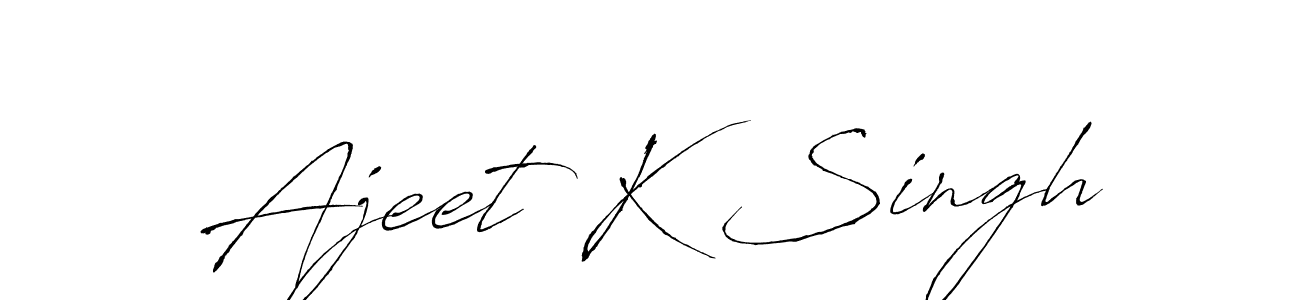You should practise on your own different ways (Antro_Vectra) to write your name (Ajeet K Singh) in signature. don't let someone else do it for you. Ajeet K Singh signature style 6 images and pictures png