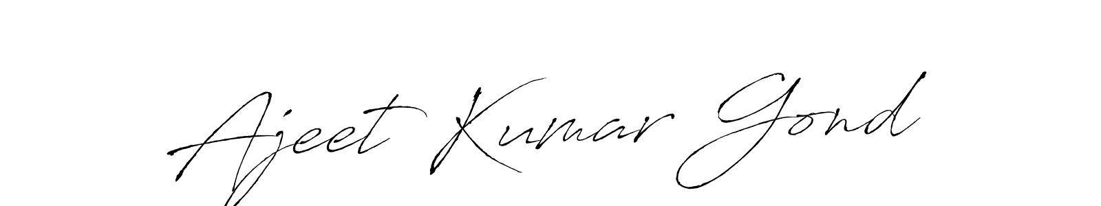 You can use this online signature creator to create a handwritten signature for the name Ajeet Kumar Gond. This is the best online autograph maker. Ajeet Kumar Gond signature style 6 images and pictures png