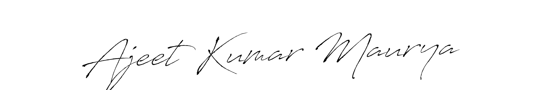 Ajeet Kumar Maurya stylish signature style. Best Handwritten Sign (Antro_Vectra) for my name. Handwritten Signature Collection Ideas for my name Ajeet Kumar Maurya. Ajeet Kumar Maurya signature style 6 images and pictures png