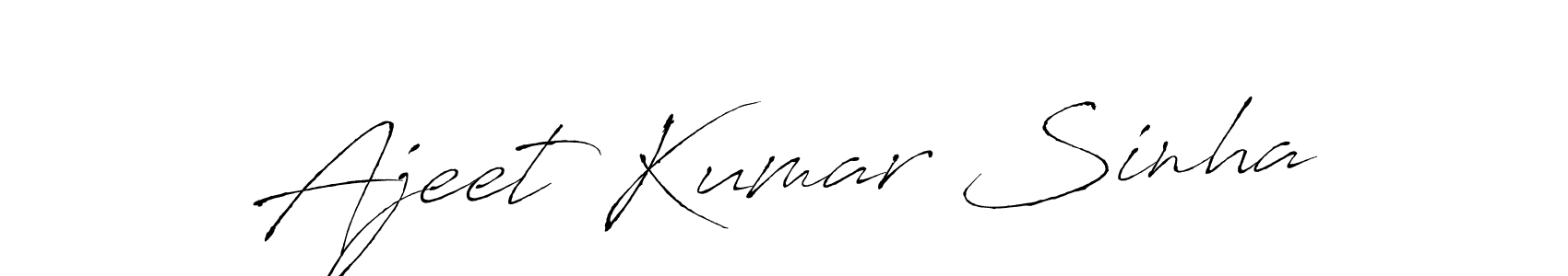 Make a beautiful signature design for name Ajeet Kumar Sinha. Use this online signature maker to create a handwritten signature for free. Ajeet Kumar Sinha signature style 6 images and pictures png