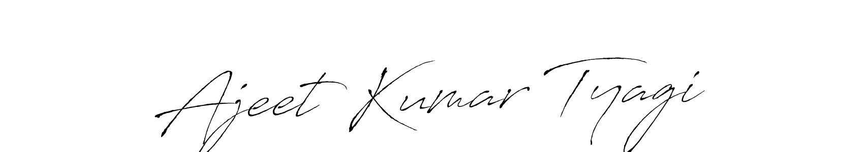 Ajeet Kumar Tyagi stylish signature style. Best Handwritten Sign (Antro_Vectra) for my name. Handwritten Signature Collection Ideas for my name Ajeet Kumar Tyagi. Ajeet Kumar Tyagi signature style 6 images and pictures png