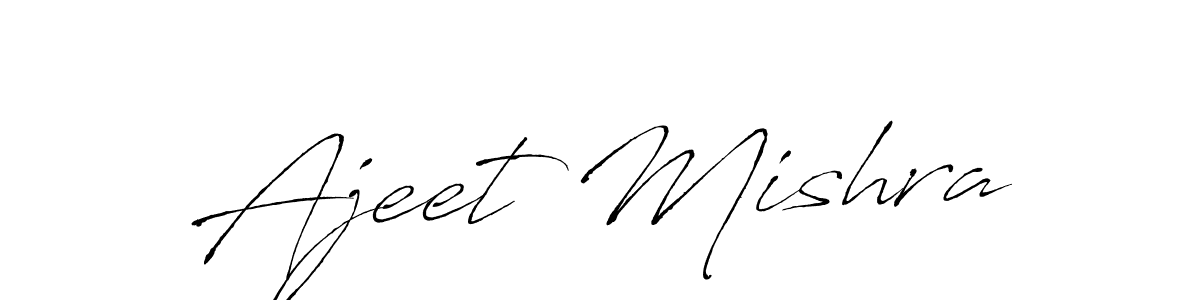 Design your own signature with our free online signature maker. With this signature software, you can create a handwritten (Antro_Vectra) signature for name Ajeet Mishra. Ajeet Mishra signature style 6 images and pictures png