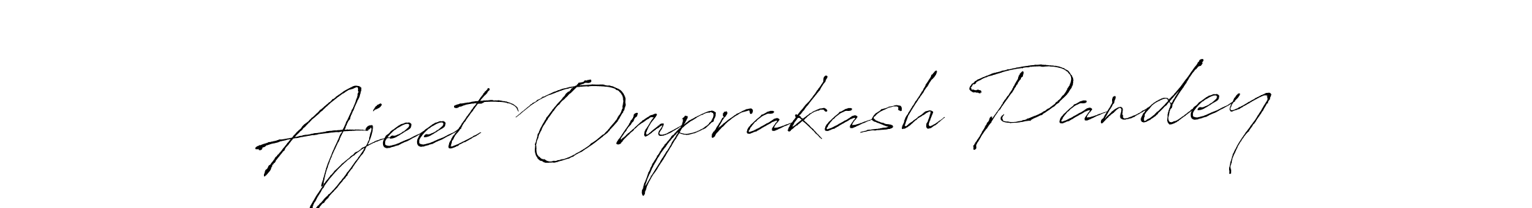 The best way (Antro_Vectra) to make a short signature is to pick only two or three words in your name. The name Ajeet Omprakash Pandey include a total of six letters. For converting this name. Ajeet Omprakash Pandey signature style 6 images and pictures png