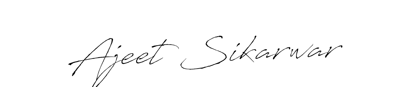 Design your own signature with our free online signature maker. With this signature software, you can create a handwritten (Antro_Vectra) signature for name Ajeet Sikarwar. Ajeet Sikarwar signature style 6 images and pictures png
