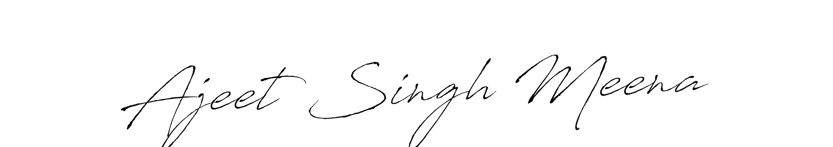 Design your own signature with our free online signature maker. With this signature software, you can create a handwritten (Antro_Vectra) signature for name Ajeet Singh Meena. Ajeet Singh Meena signature style 6 images and pictures png