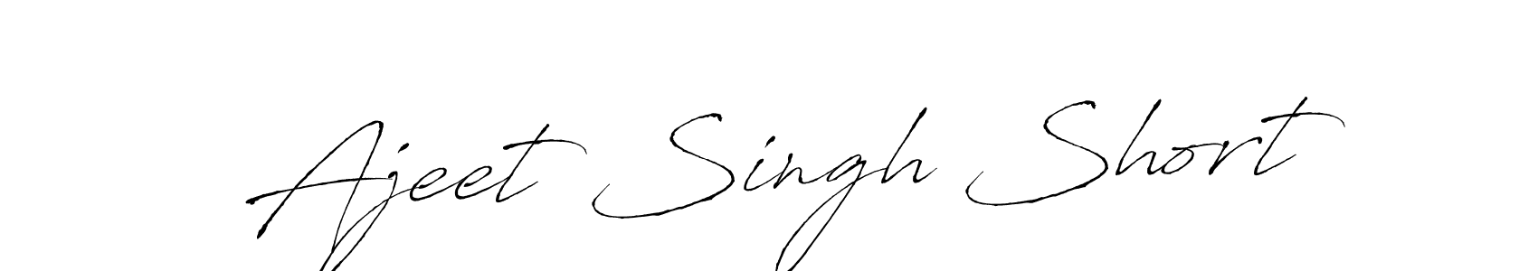 Design your own signature with our free online signature maker. With this signature software, you can create a handwritten (Antro_Vectra) signature for name Ajeet Singh Short. Ajeet Singh Short signature style 6 images and pictures png