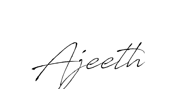 Make a beautiful signature design for name Ajeeth. With this signature (Antro_Vectra) style, you can create a handwritten signature for free. Ajeeth signature style 6 images and pictures png