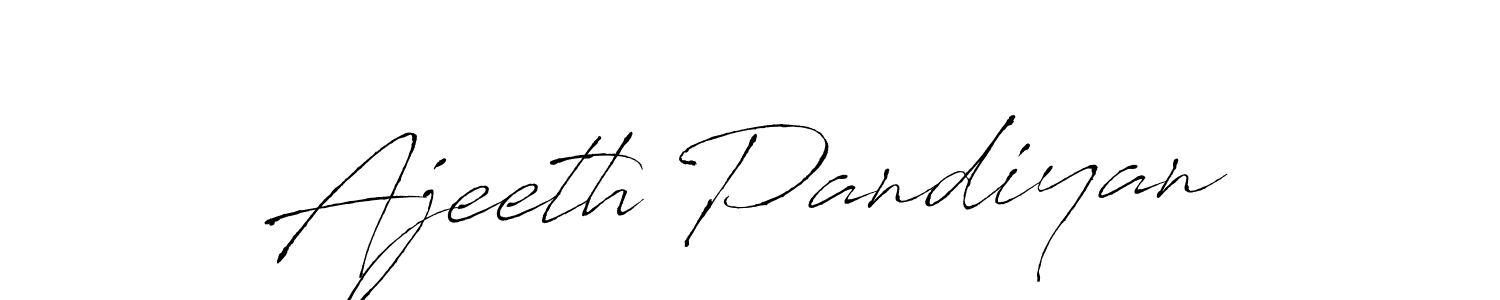 Also we have Ajeeth Pandiyan name is the best signature style. Create professional handwritten signature collection using Antro_Vectra autograph style. Ajeeth Pandiyan signature style 6 images and pictures png