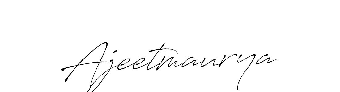 Also we have Ajeetmaurya name is the best signature style. Create professional handwritten signature collection using Antro_Vectra autograph style. Ajeetmaurya signature style 6 images and pictures png