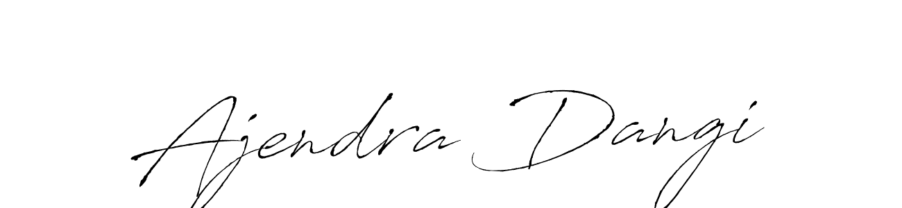 Antro_Vectra is a professional signature style that is perfect for those who want to add a touch of class to their signature. It is also a great choice for those who want to make their signature more unique. Get Ajendra Dangi name to fancy signature for free. Ajendra Dangi signature style 6 images and pictures png