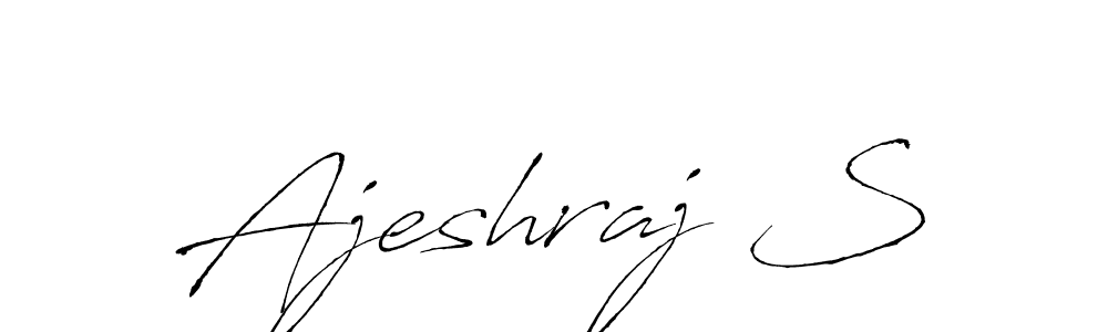 Design your own signature with our free online signature maker. With this signature software, you can create a handwritten (Antro_Vectra) signature for name Ajeshraj S. Ajeshraj S signature style 6 images and pictures png