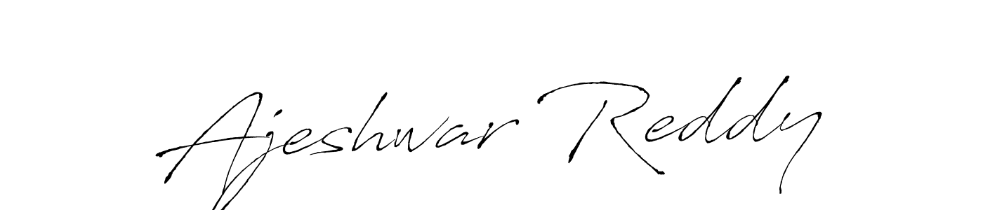 Make a beautiful signature design for name Ajeshwar Reddy. With this signature (Antro_Vectra) style, you can create a handwritten signature for free. Ajeshwar Reddy signature style 6 images and pictures png