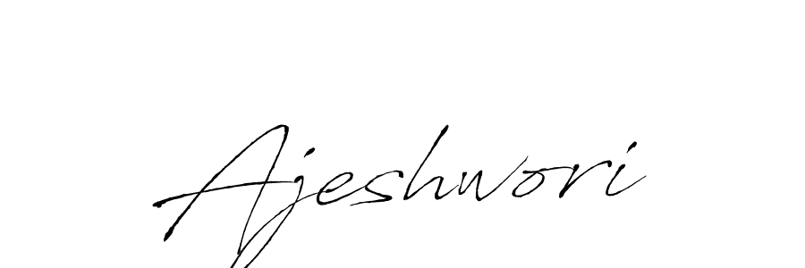 Make a beautiful signature design for name Ajeshwori. With this signature (Antro_Vectra) style, you can create a handwritten signature for free. Ajeshwori signature style 6 images and pictures png