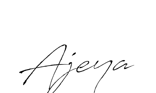 How to make Ajeya signature? Antro_Vectra is a professional autograph style. Create handwritten signature for Ajeya name. Ajeya signature style 6 images and pictures png