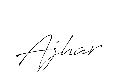 How to make Ajhar name signature. Use Antro_Vectra style for creating short signs online. This is the latest handwritten sign. Ajhar signature style 6 images and pictures png