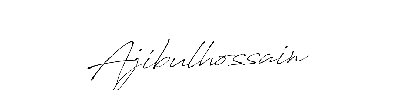 Create a beautiful signature design for name Ajibulhossain. With this signature (Antro_Vectra) fonts, you can make a handwritten signature for free. Ajibulhossain signature style 6 images and pictures png