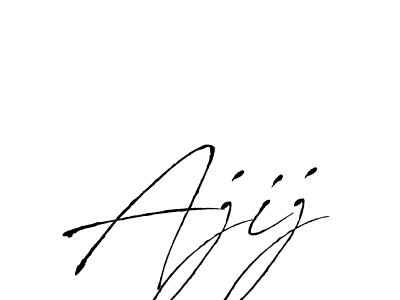 Ajij stylish signature style. Best Handwritten Sign (Antro_Vectra) for my name. Handwritten Signature Collection Ideas for my name Ajij. Ajij signature style 6 images and pictures png