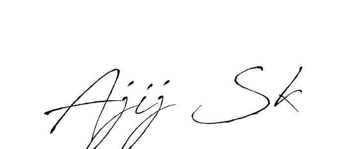 Antro_Vectra is a professional signature style that is perfect for those who want to add a touch of class to their signature. It is also a great choice for those who want to make their signature more unique. Get Ajij Sk name to fancy signature for free. Ajij Sk signature style 6 images and pictures png