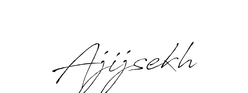 The best way (Antro_Vectra) to make a short signature is to pick only two or three words in your name. The name Ajijsekh include a total of six letters. For converting this name. Ajijsekh signature style 6 images and pictures png