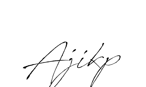 How to make Ajikp name signature. Use Antro_Vectra style for creating short signs online. This is the latest handwritten sign. Ajikp signature style 6 images and pictures png