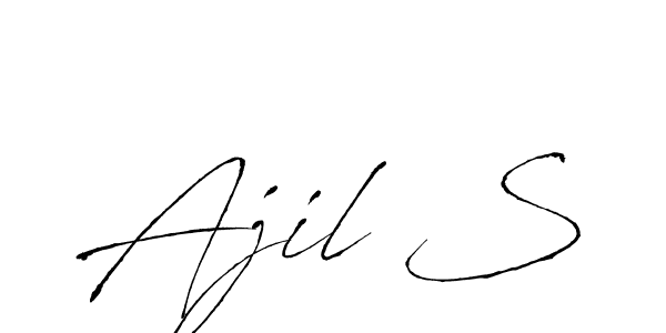 Once you've used our free online signature maker to create your best signature Antro_Vectra style, it's time to enjoy all of the benefits that Ajil S name signing documents. Ajil S signature style 6 images and pictures png