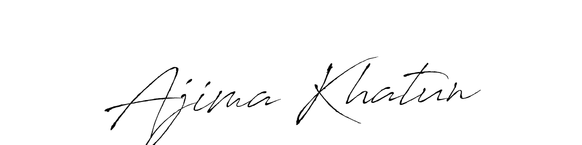 Design your own signature with our free online signature maker. With this signature software, you can create a handwritten (Antro_Vectra) signature for name Ajima Khatun. Ajima Khatun signature style 6 images and pictures png