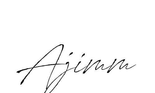 Ajimm stylish signature style. Best Handwritten Sign (Antro_Vectra) for my name. Handwritten Signature Collection Ideas for my name Ajimm. Ajimm signature style 6 images and pictures png