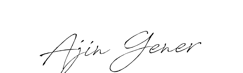 Design your own signature with our free online signature maker. With this signature software, you can create a handwritten (Antro_Vectra) signature for name Ajin Gener. Ajin Gener signature style 6 images and pictures png