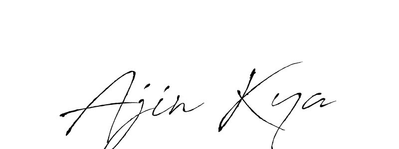 Create a beautiful signature design for name Ajin Kya. With this signature (Antro_Vectra) fonts, you can make a handwritten signature for free. Ajin Kya signature style 6 images and pictures png