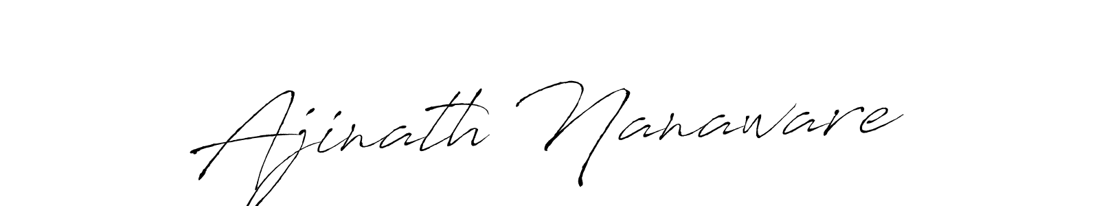 Make a beautiful signature design for name Ajinath Nanaware. With this signature (Antro_Vectra) style, you can create a handwritten signature for free. Ajinath Nanaware signature style 6 images and pictures png