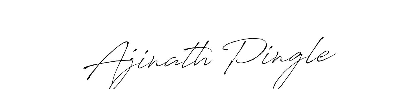 Design your own signature with our free online signature maker. With this signature software, you can create a handwritten (Antro_Vectra) signature for name Ajinath Pingle. Ajinath Pingle signature style 6 images and pictures png