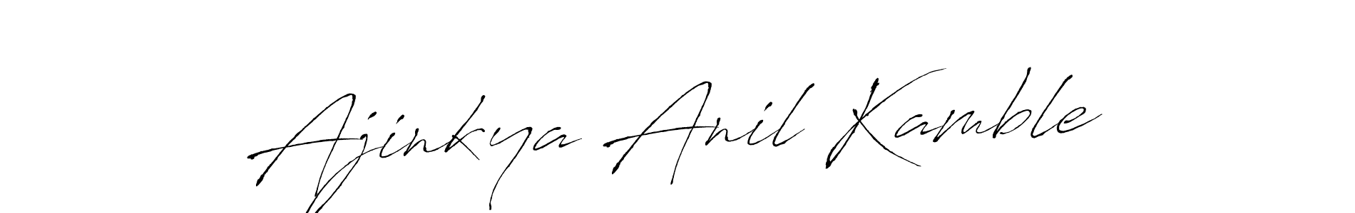 Ajinkya Anil Kamble stylish signature style. Best Handwritten Sign (Antro_Vectra) for my name. Handwritten Signature Collection Ideas for my name Ajinkya Anil Kamble. Ajinkya Anil Kamble signature style 6 images and pictures png