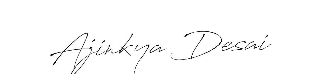 Make a beautiful signature design for name Ajinkya Desai. With this signature (Antro_Vectra) style, you can create a handwritten signature for free. Ajinkya Desai signature style 6 images and pictures png