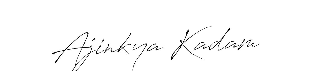 Make a beautiful signature design for name Ajinkya Kadam. With this signature (Antro_Vectra) style, you can create a handwritten signature for free. Ajinkya Kadam signature style 6 images and pictures png