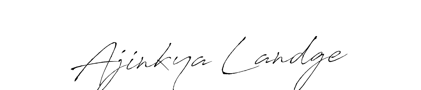 Ajinkya Landge stylish signature style. Best Handwritten Sign (Antro_Vectra) for my name. Handwritten Signature Collection Ideas for my name Ajinkya Landge. Ajinkya Landge signature style 6 images and pictures png