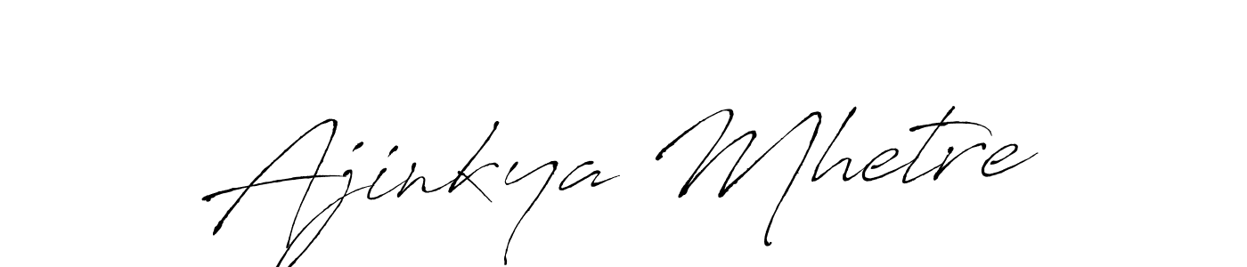 Make a beautiful signature design for name Ajinkya Mhetre. With this signature (Antro_Vectra) style, you can create a handwritten signature for free. Ajinkya Mhetre signature style 6 images and pictures png